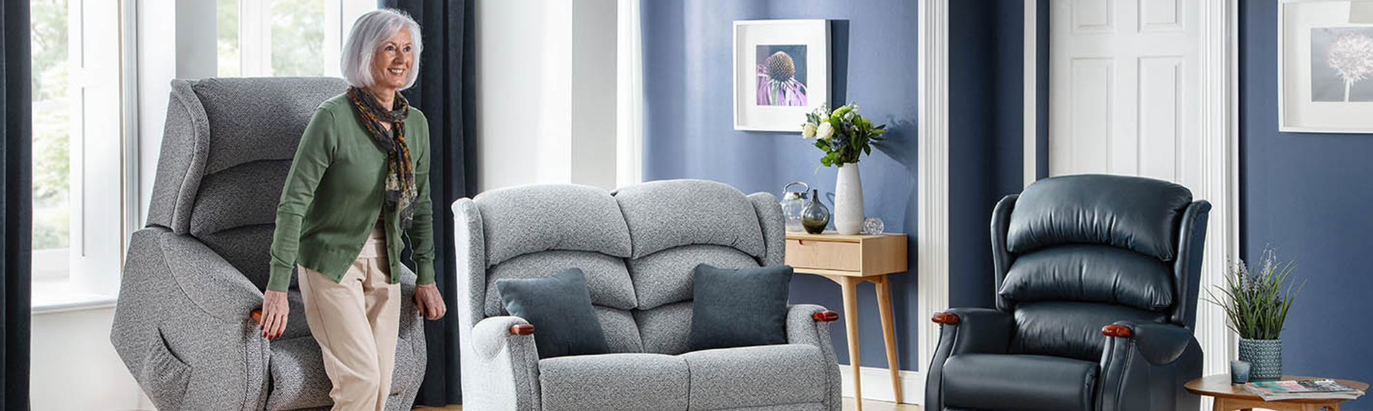Fabric Riser Recliner Chairs